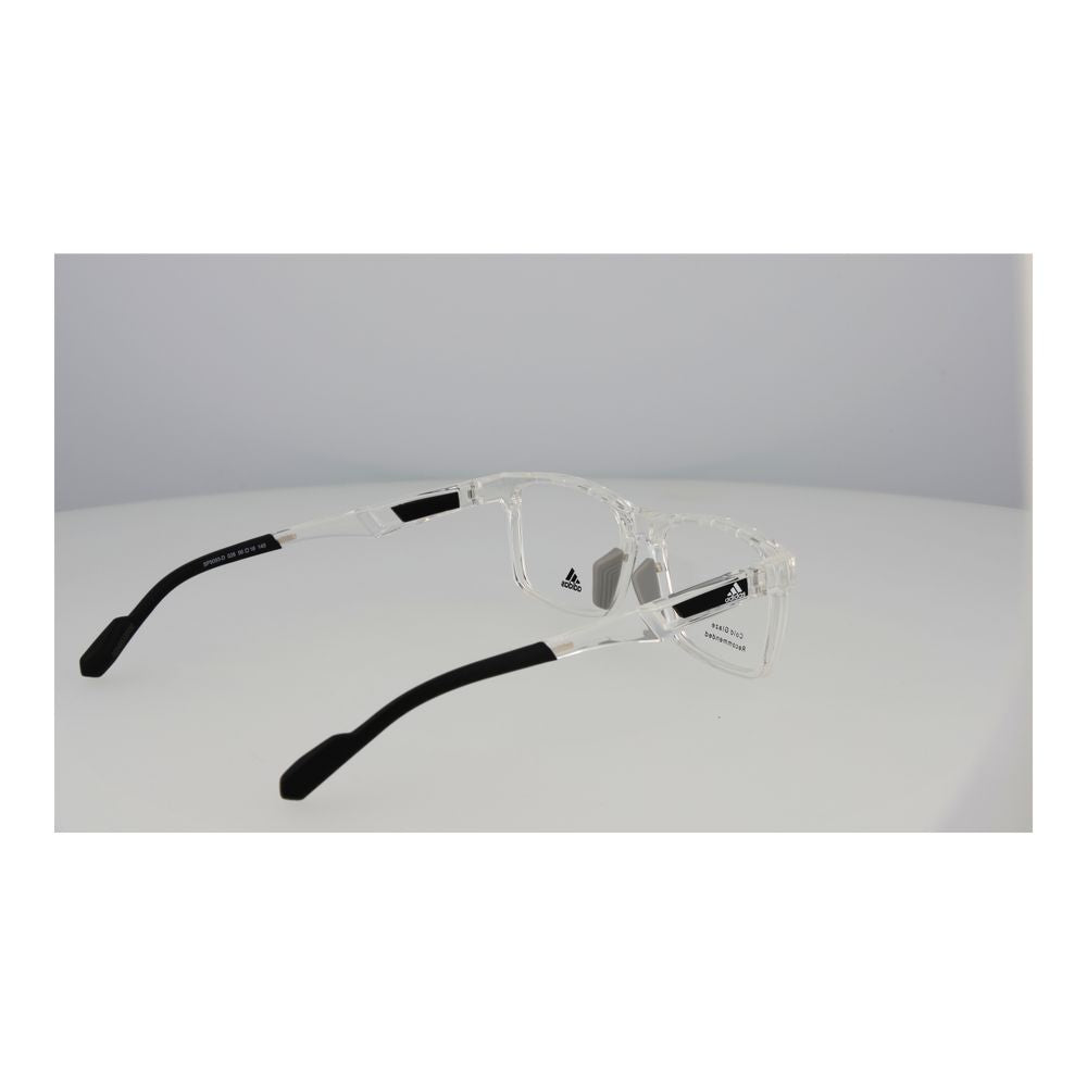 Eyeglasses Frames by Adidas for men in acetate transparent features an refined silhouette, showcasing a sophisticated transparent coloured frame and refined full-frame frame design for a refined look.