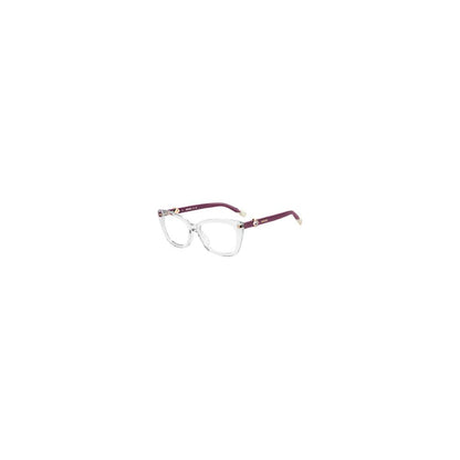 Eyeglasses Frames by Missoni for women in acetate transparent features an refined silhouette, showcasing a sophisticated transparent coloured frame and refined full-frame frame design for a refined look.