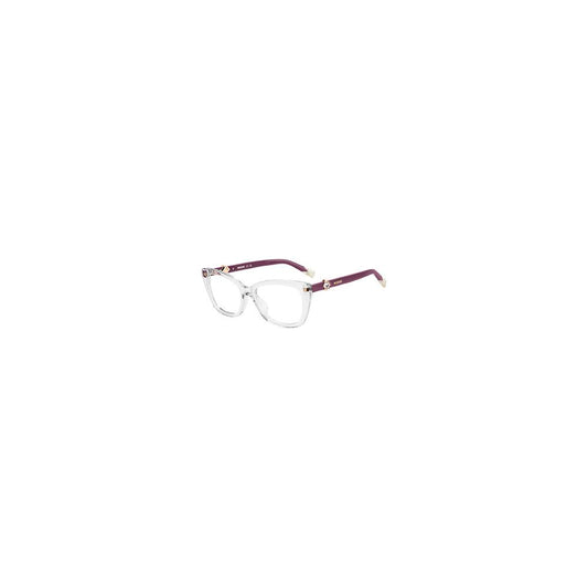 Eyeglasses Frames by Missoni for women in acetate transparent features an refined silhouette, showcasing a sophisticated transparent coloured frame and refined full-frame frame design for a refined look.