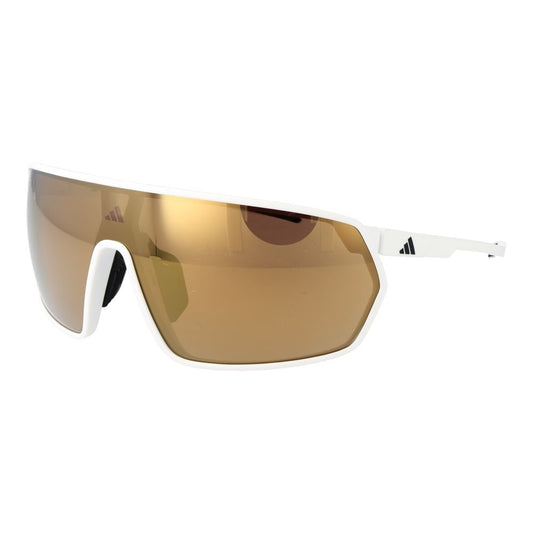 Adidas Sport Mirrored Dark-Tint Plastic Sunglasses - White