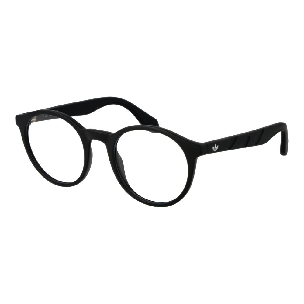 Adidas Unisex Full-Rim Round Plastic Eyeglasses Frames - Black