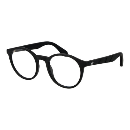 Adidas Unisex Full-Rim Round Plastic Eyeglasses Frames - Black