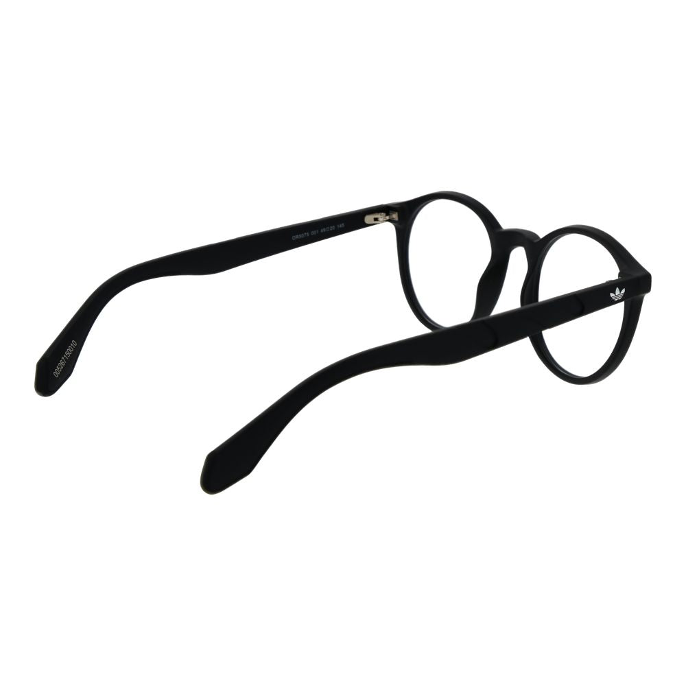 Adidas Unisex Full-Rim Round Plastic Eyeglasses Frames - Black