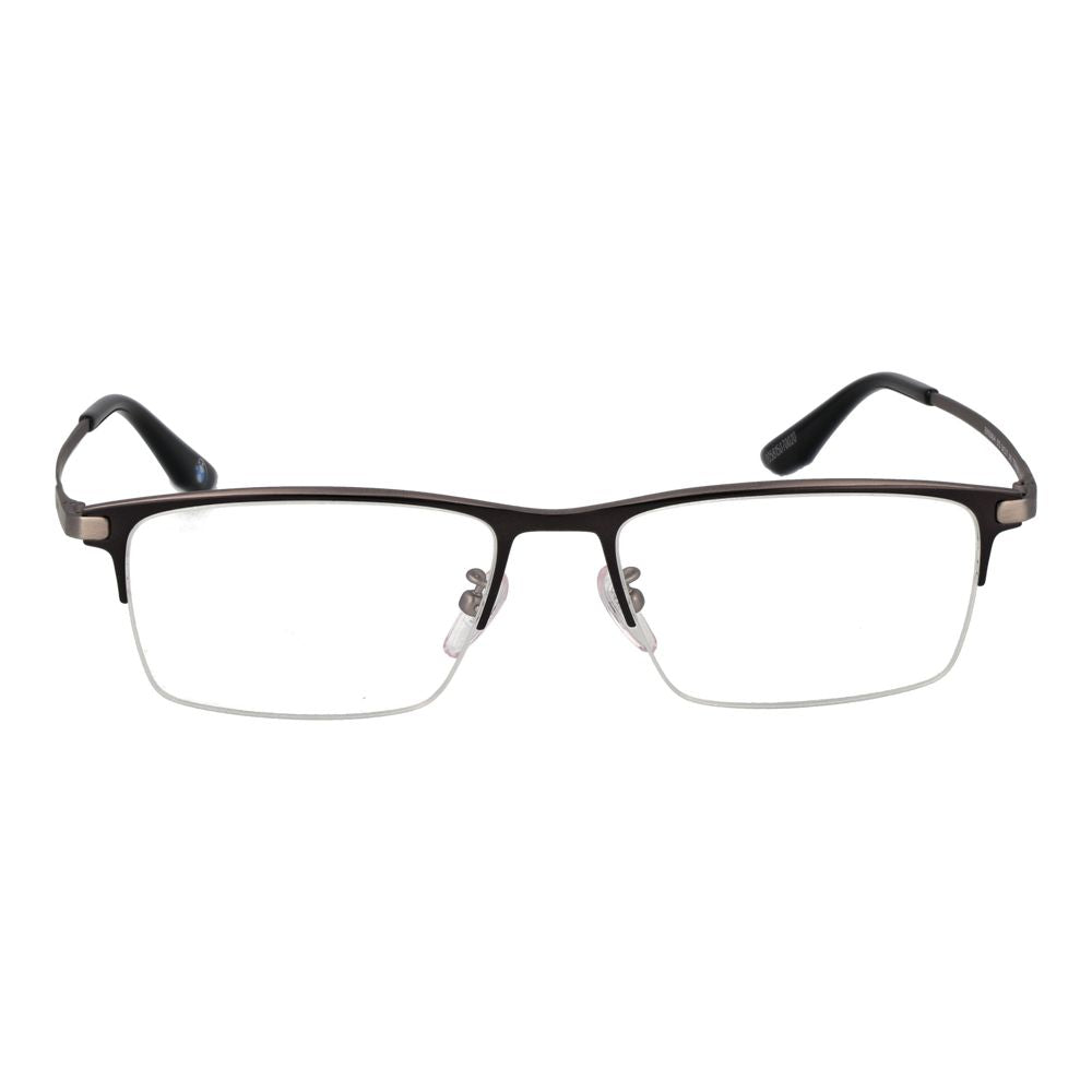 Eyeglasses Frames by BMW for men in metal and black showcases an refined half-frame frame design featuring a sophisticated black coloured frame for an refined and refined aesthetic.