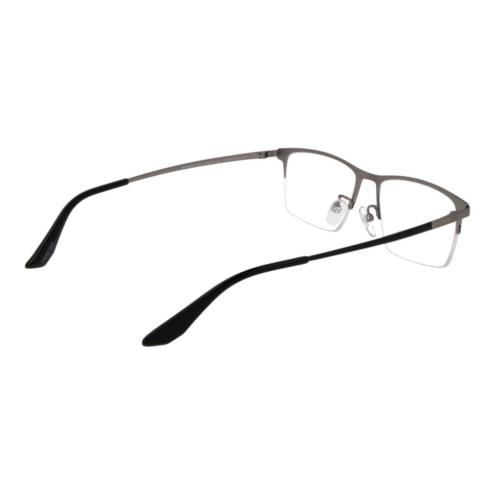 Eyeglasses Frames by BMW for men in metal black showcases a reflective silhouette, artfully incorporating a sophisticated black coloured frame with a distinct half-frame frame design.