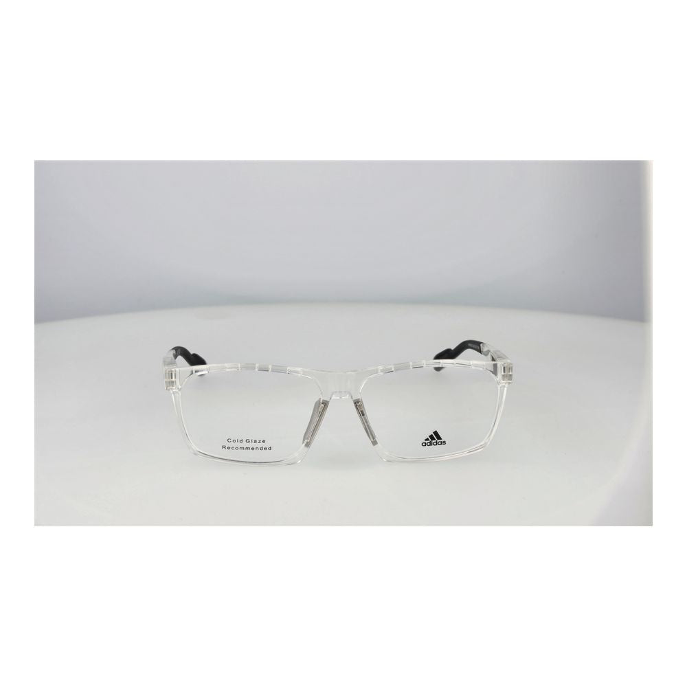 Eyeglasses Frames by Adidas for men in plastic transparent showcases a refined full-frame frame design with a refined transparent coloured frame finish for a refined and sophisticated look.