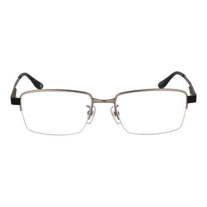 Eyeglasses Frames by BMW for men in metal gray features a refined silhouette, showcasing a refined gunmetal coloured frame and half-frame frame design for a sophisticated, premium look.
