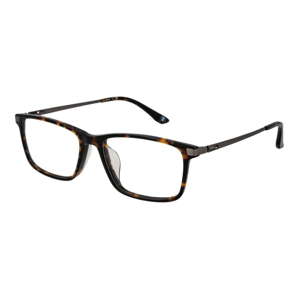 Eyeglasses Frames by BMW for men in titanium brown showcases a reflective silhouette, artfully incorporating a sophisticated brown coloured frame with a distinct full-frame frame design.