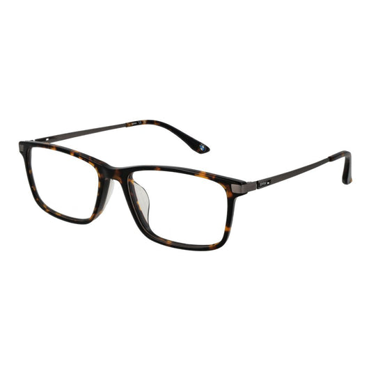 Eyeglasses Frames by BMW for men in titanium brown showcases a reflective silhouette, artfully incorporating a sophisticated brown coloured frame with a distinct full-frame frame design.