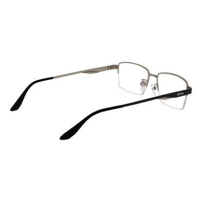 Eyeglasses Frames by BMW for men in metal and black showcases a refined silhouette, detailed with a black coloured frame finish and a sophisticated half-frame frame design.