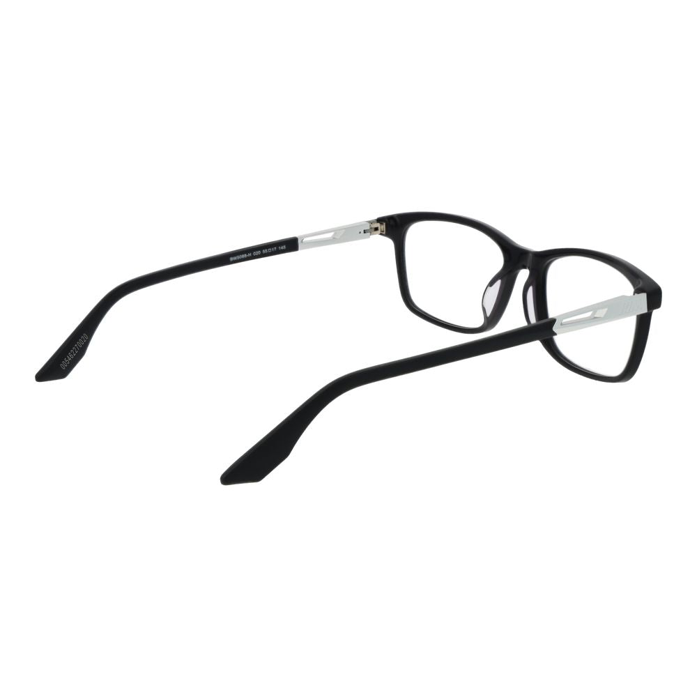Eyeglasses Frames by BMW for men in plastic gray features a refined silhouette, showcasing a refined gray coloured frame and full-frame frame design for a sophisticated, premium look.