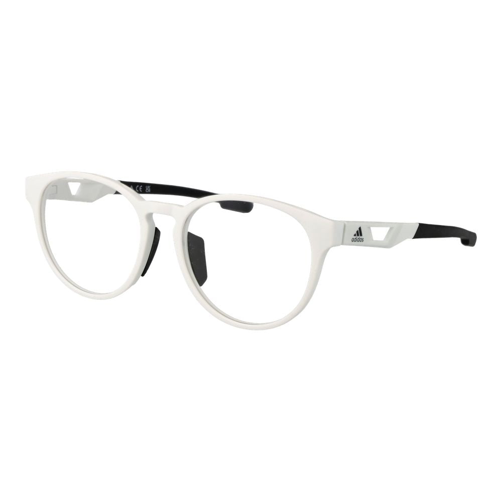 Eyeglasses Frames by Adidas for unisex in plastic white features an refined silhouette, showcasing the refined white coloured frame and sophisticated full-frame frame design.