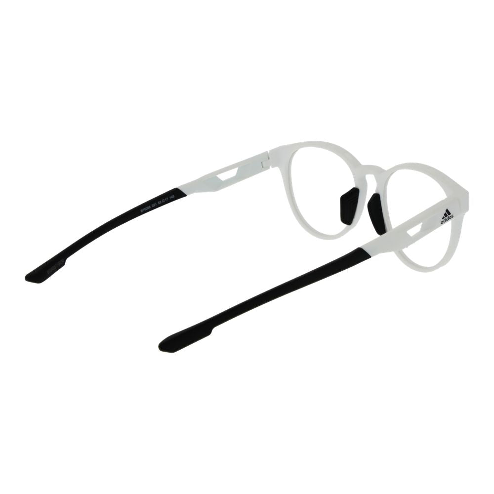 Eyeglasses Frames by Adidas for unisex in plastic and white showcases an refined full-frame frame design featuring a sophisticated white coloured frame for an refined and refined aesthetic.
