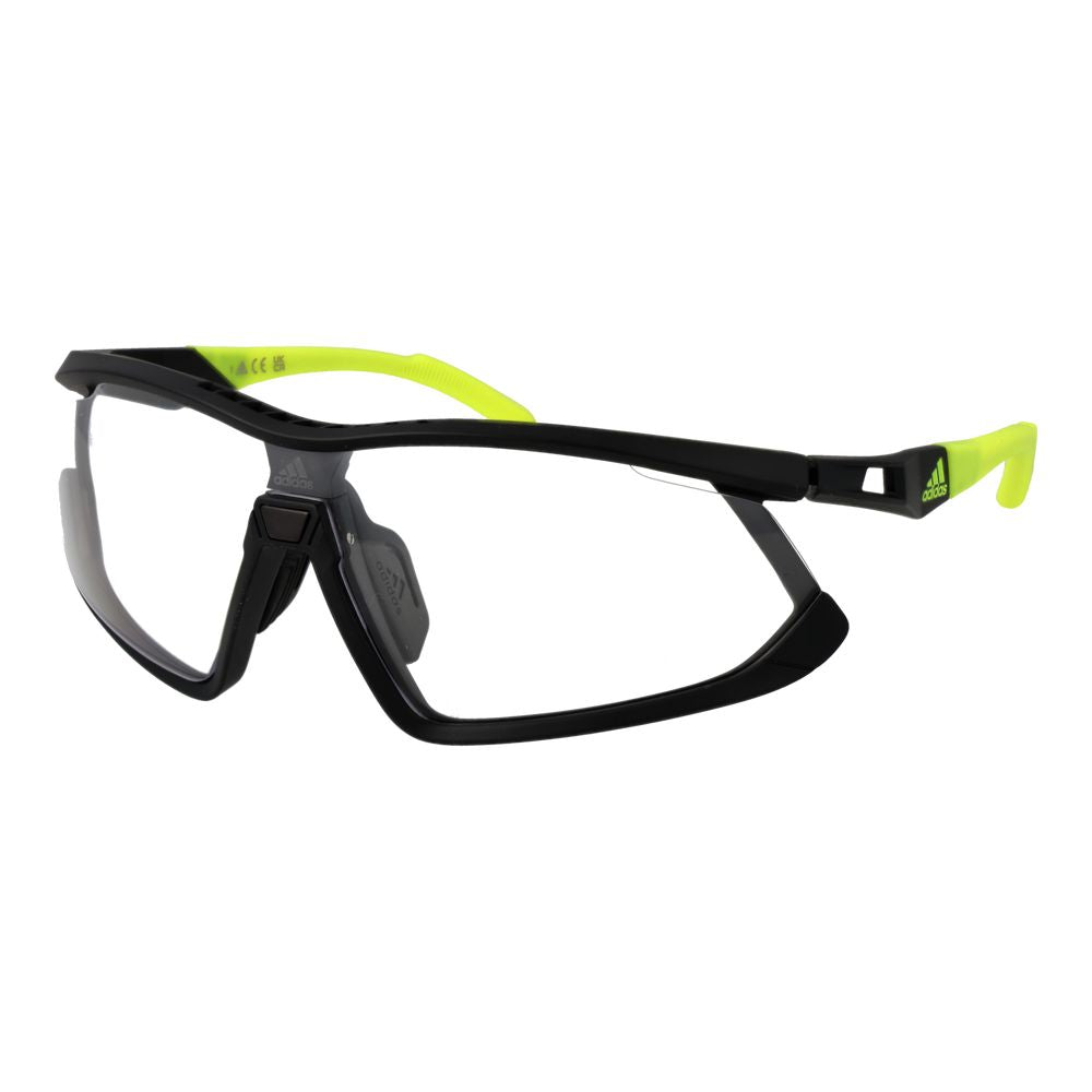 This Sunglasses by Adidas for unisex in black presents a sumptuous silhouette, showcasing a sumptuous half-rim sport frame design in black coloured frame and high-performance mirrored category-3-dark-tint lens.