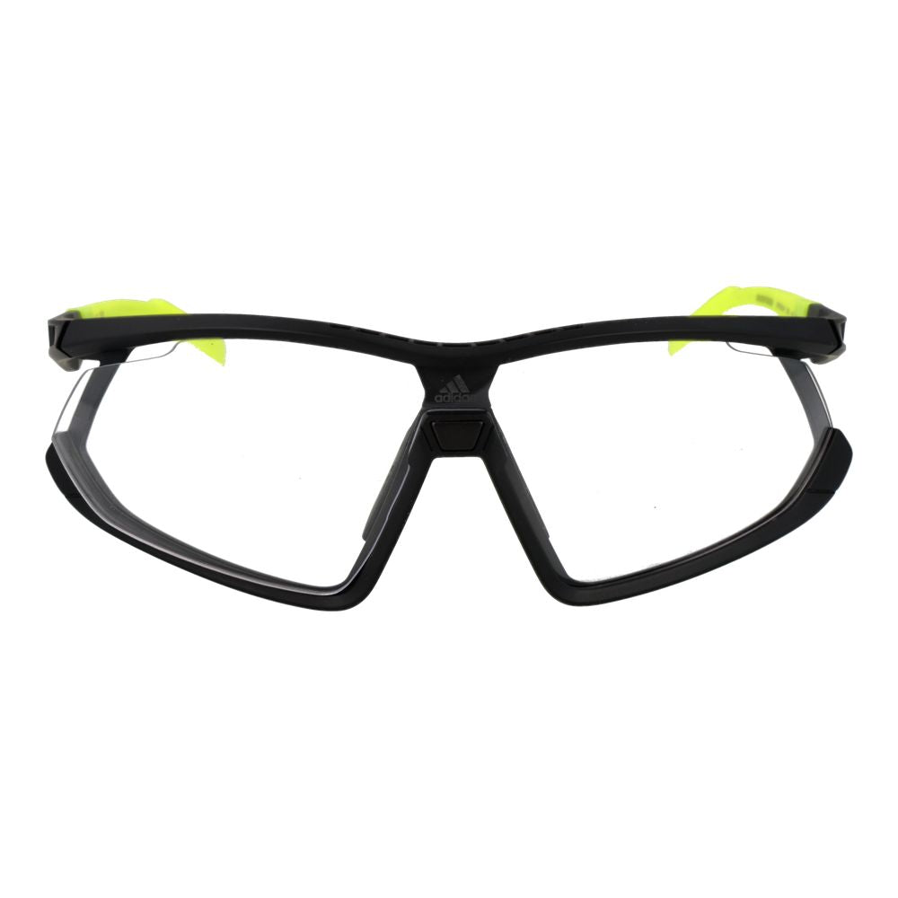 Sunglasses by Adidas for unisex in and black featuring an opulent half-rim sport frame design with a sophisticated black coloured frame finish and high-performance mirrored category-3-dark-tint lens.