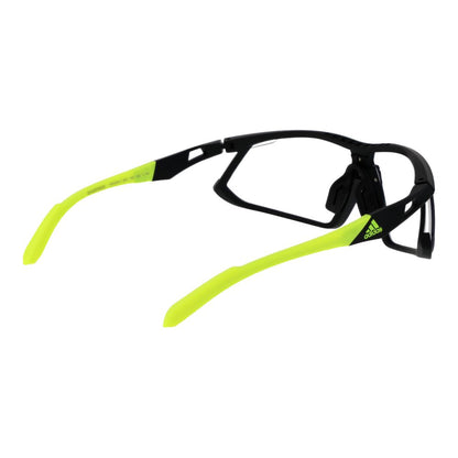 Sunglasses by Adidas for unisex in black features an ethereal half-rim sport frame design with black coloured frame frames and mirrored category-3-dark-tint lens for a ethereal finish.