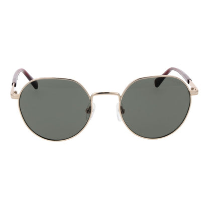 Sunglasses by Gant for men in metal gold features an ethereal full-rim panto frame design with gold coloured frame frames and non-polarized category-3-dark-tint lens for a ethereal finish.