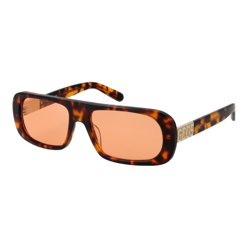 This Sunglasses by GCDS for unisex in plastic multicolor presents a sumptuous silhouette, showcasing a sumptuous rectangle full-rim frame design in multicolor coloured frame and high-performance mirrored category-1-light-tint lens.