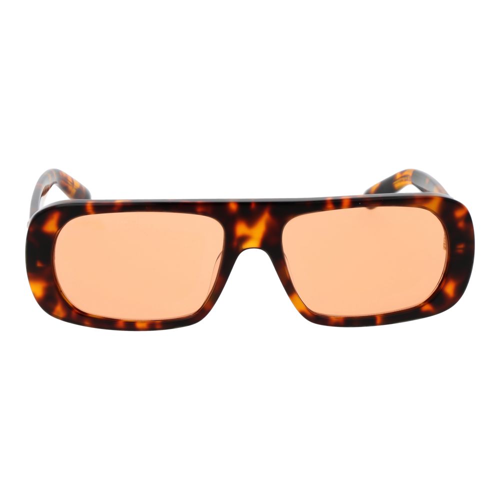 Sunglasses by GCDS for unisex in plastic and multicolor presents a sumptuous silhouette, featuring multicolor coloured frame and rectangle full-rim frame design with mirrored category-1-light-tint lens for a sumptuous look.