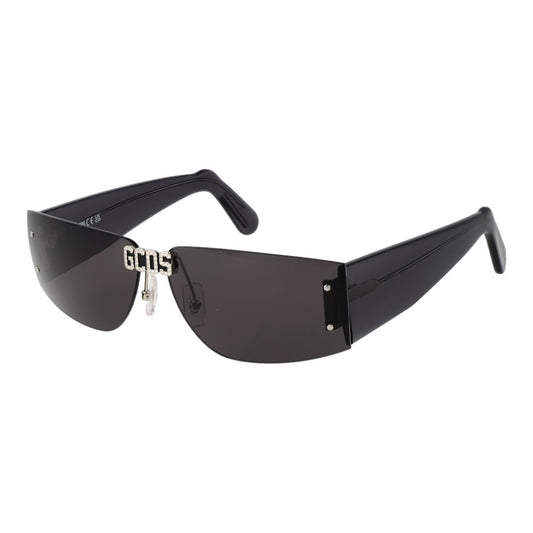 GCDS Rectangle Rimless Non-Polarized Dark-Tint Plastic Sunglasses - Black