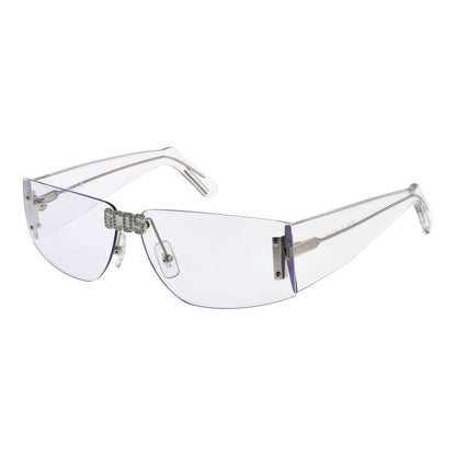GCDS Rectangle Rimless Non-Polarized Plastic Sunglasses - Transparent
