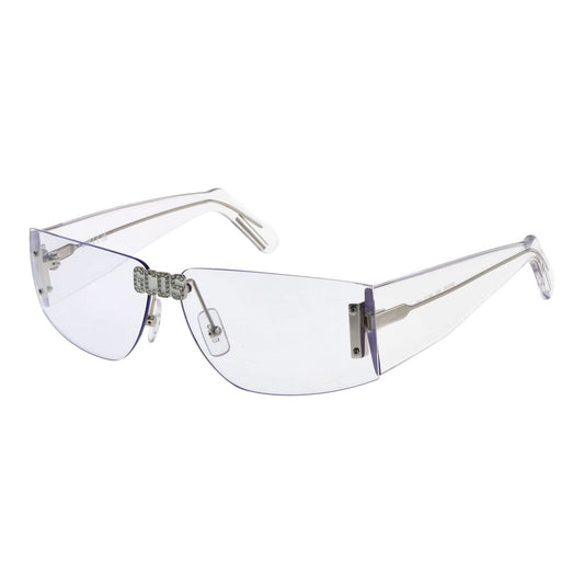 GCDS Rectangle Rimless Non-Polarized Plastic Sunglasses - Transparent