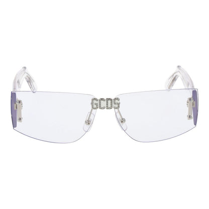 GCDS Rectangle Rimless Non-Polarized Plastic Sunglasses - Transparent