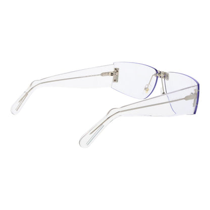 GCDS Rectangle Rimless Non-Polarized Plastic Sunglasses - Transparent