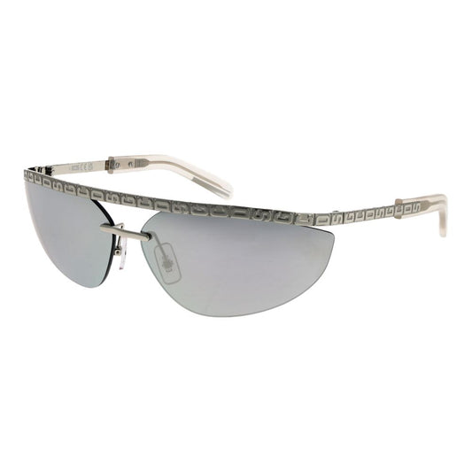 Sunglasses by GCDS for unisex in metal silver showcases a ethereal silhouette, featuring silver coloured frame browline frame design with mirrored category-3-dark-tint lens for a ethereal finish.