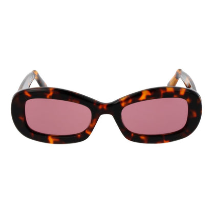 GCDS Rectangle Non-Polarized Medium-Tint Plastic Sunglasses - Brown