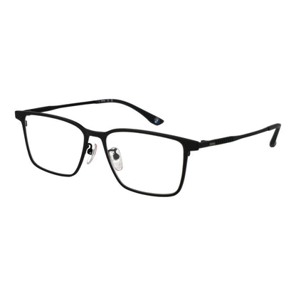 Eyeglasses Frames by BMW for men in titanium black features an refined silhouette, showcasing a sophisticated black coloured frame and refined full-frame frame design for a refined look.