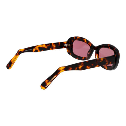 GCDS Rectangle Non-Polarized Medium-Tint Plastic Sunglasses - Brown