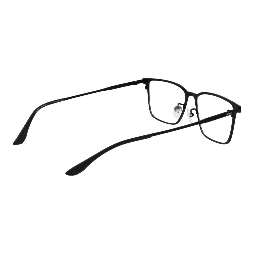 Eyeglasses Frames by BMW for men in titanium black features an refined silhouette, showcasing the refined black coloured frame and sophisticated full-frame frame design.