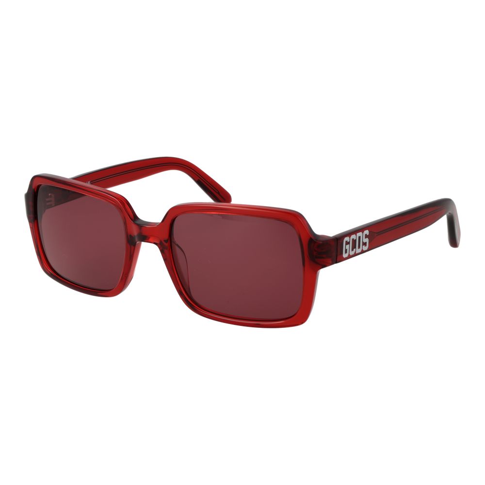 GCDS Square Non-Polarized Dark-Tint Plastic Sunglasses - Multicolour