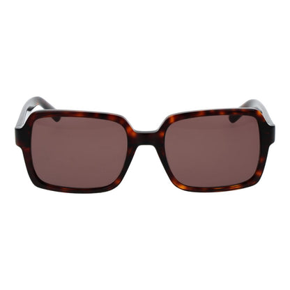 GCDS Square Non-Polarized Dark-Tint Plastic Sunglasses - Brown