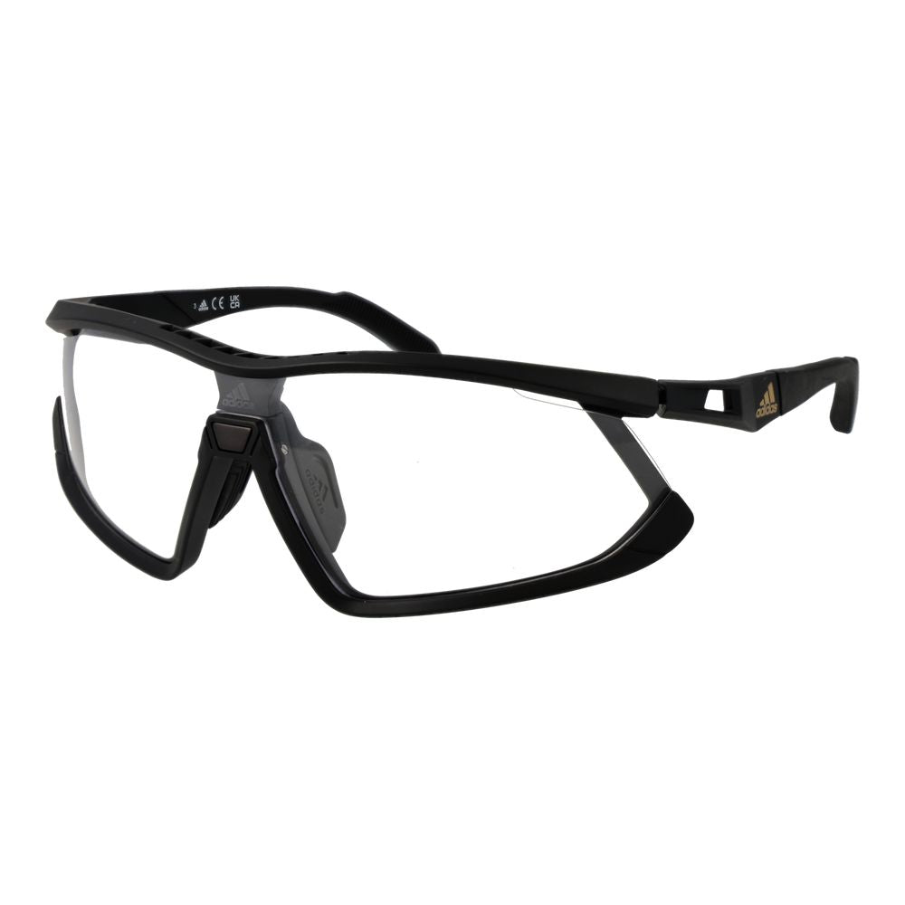Sunglasses by Adidas for unisex in and black featuring an opulent half-rim sport frame design with a sophisticated black coloured frame finish and high-performance mirrored category-3-dark-tint lens.