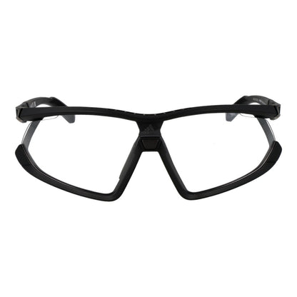 Sunglasses by Adidas for unisex in black features an ethereal half-rim sport frame design with black coloured frame frames and mirrored category-3-dark-tint lens for a ethereal finish.