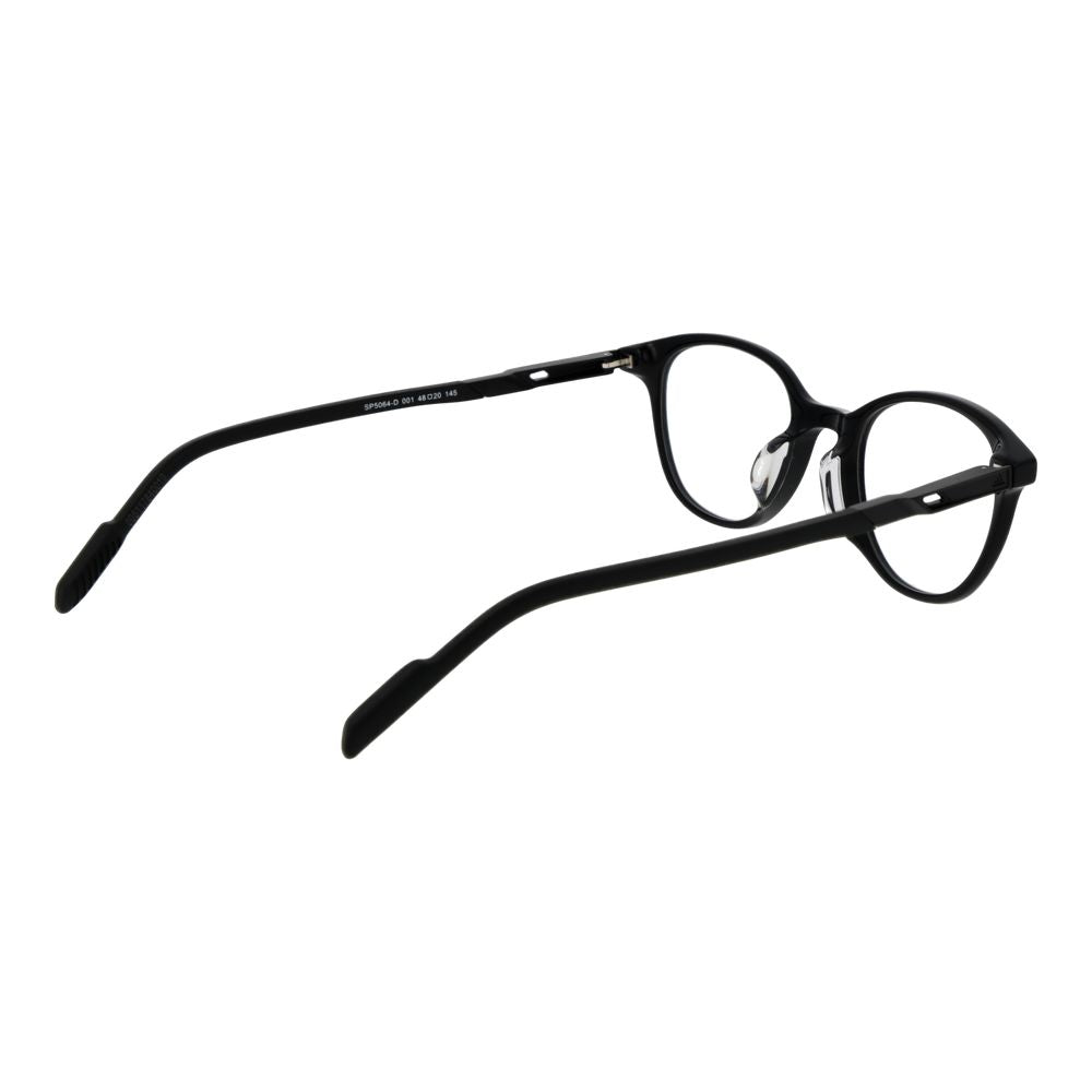 Eyeglasses Frames by Adidas for unisex in plastic and black showcases a refined silhouette, detailed with a black coloured frame finish and a sophisticated full-frame frame design.
