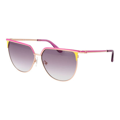 Guess Butterfly Gradient Medium-Tint Metal Sunglasses - Rose Gold
