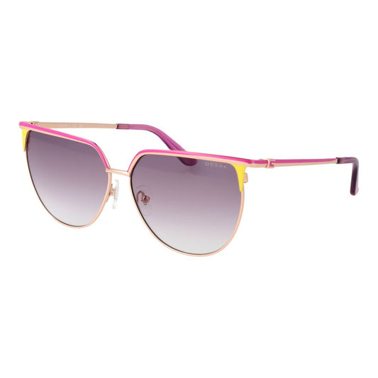 Guess Butterfly Gradient Medium-Tint Metal Sunglasses - Rose Gold