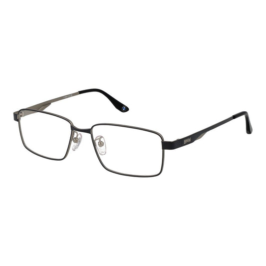 Eyeglasses Frames by BMW for men in metal gray showcases a reflective silhouette, artfully incorporating a sophisticated gunmetal coloured frame with a distinct full-frame frame design.