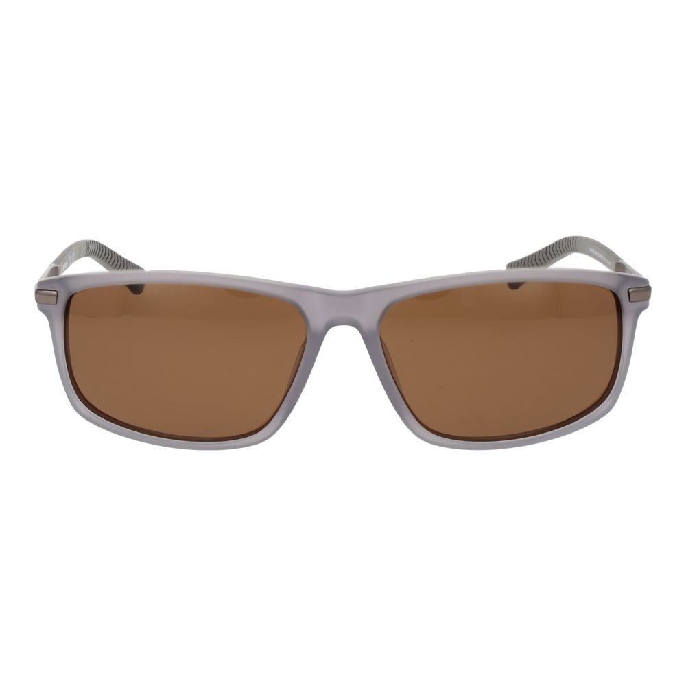 Sunglasses by Harley-Davidson for men in plastic gray features an ethereal rectangle full-rim frame design with gray coloured frame frames and polarized category-3-dark-tint lens for a ethereal finish.