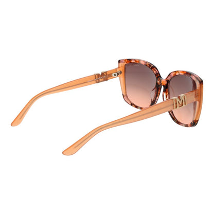 Sunglasses by Marciano by Guess for women in plastic multicolor features an ethereal butterfly full-rim frame design with multicolor coloured frame frames and gradient category-2-medium-tint lens for a ethereal finish.