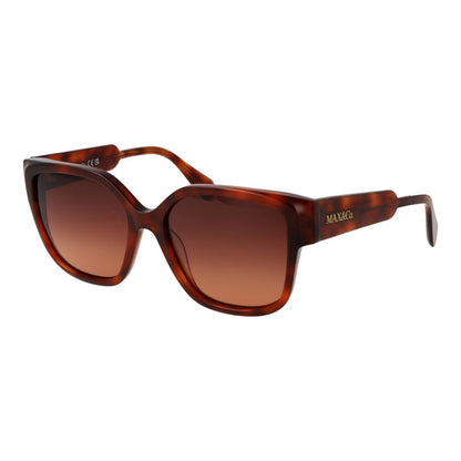 Max & Co Butterfly Gradient Dark-Tint Plastic Sunglasses - Brown
