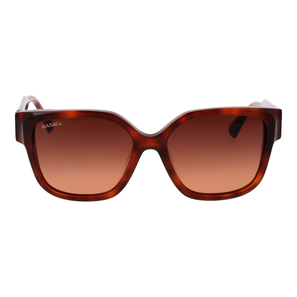 Max & Co Butterfly Gradient Dark-Tint Plastic Sunglasses - Brown