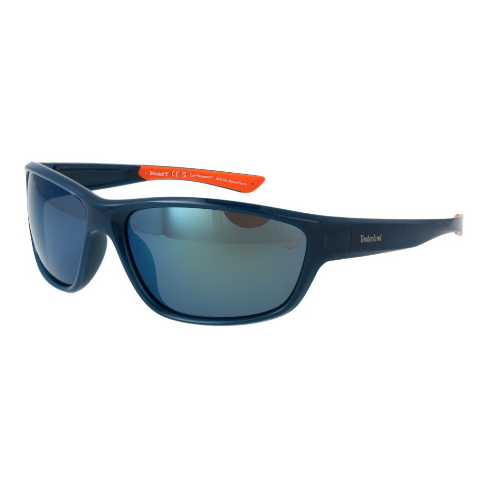 Timberland Sport Polarized Mirrored Dark-Tint Plastic Sunglasses - Blue
