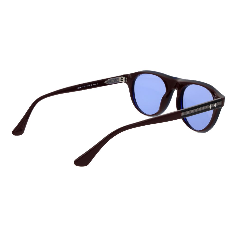 Sunglasses by Web for men in plastic blue showcases a ethereal silhouette, featuring blue coloured frame full-rim panto frame design with non-polarized category-2-medium-tint lens for a ethereal finish.