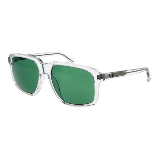 Web Square Non-Polarized Medium-Tint Plastic Sunglasses - Transparent