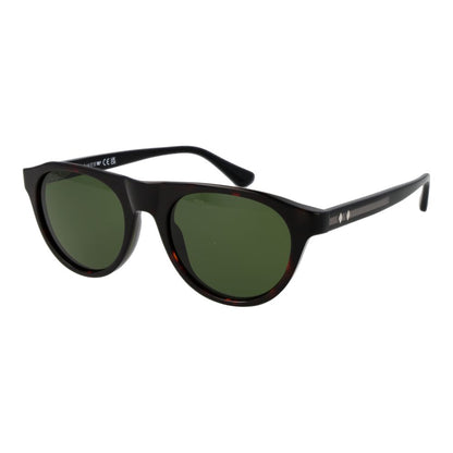 Sunglasses by Web for men in plastic brown features a sumptuous silhouette, showcasing a sumptuous full-rim panto frame design in brown coloured frame with high-performance non-polarized category-3-dark-tint lens.