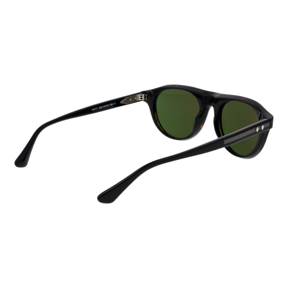Sunglasses by Web for men in plastic and brown featuring an opulent full-rim panto frame design with a sophisticated brown coloured frame finish and high-performance non-polarized category-3-dark-tint lens.